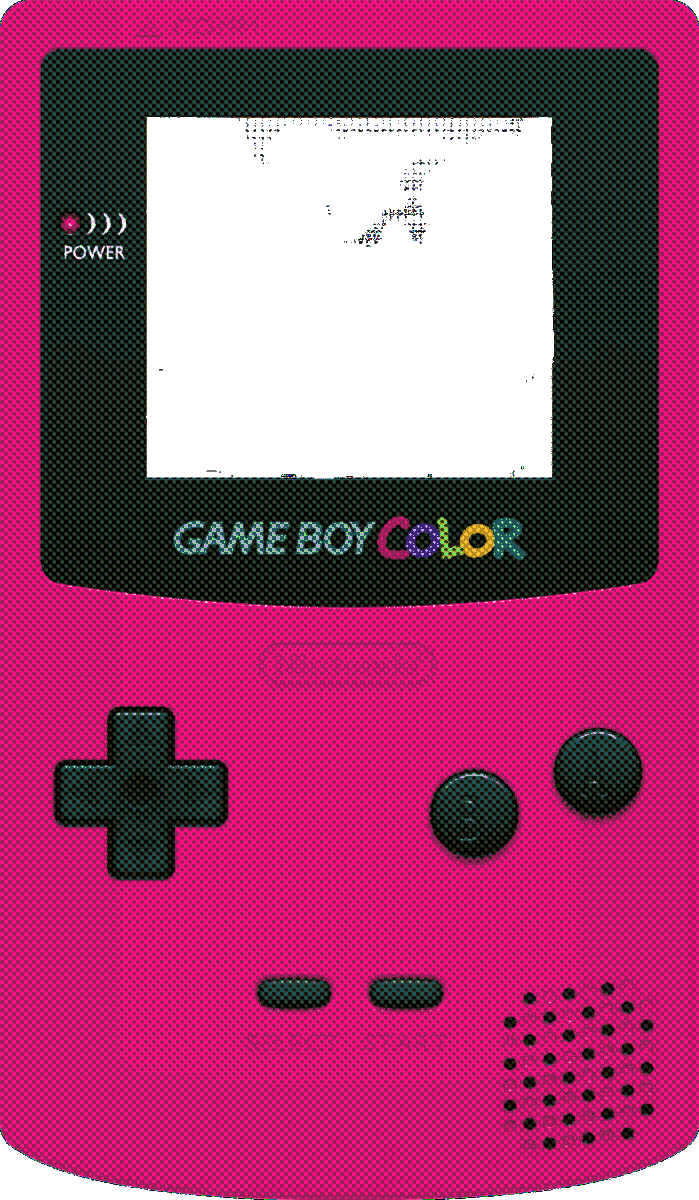 A pink gameboy color